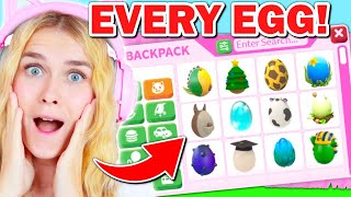 Hatching EVERY Egg In Adopt Me Roblox [upl. by Cesya]