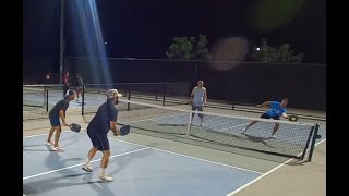 Mens Doubles Pickleball Long and Josh vs Jordan and Eric Game 2 of 2 [upl. by Persas]