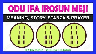 Odu Ifa Irosun Meji in Yoruba Religion or Ifa Religion Explained  Irosun Meji Meaning Prayer amp Ese [upl. by Harman]