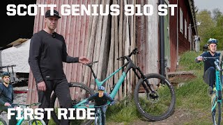 SCOTT GENIUS 910 ST  FIRST RIDE [upl. by Loggins624]