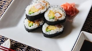 Futomaki Sushi Recipe  Japanese Cooking 101 [upl. by Nylek]