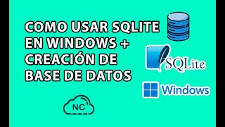 COMO USAR SQLITE 3 EN WINDOWS [upl. by Shinberg]