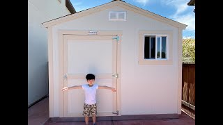 How to install customized Tuff Shed w upgrade on Radiant Barrier Roof Smartfloor and House wrap [upl. by Nereen]