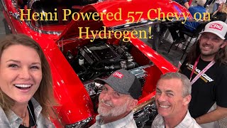 Hemi Swapped Supercharged Hydrogen Powered 1957 Chevy Nooo Waaay [upl. by Gualtiero]