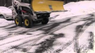 Bobcat Plowing Snow Part 3 [upl. by Tennies338]