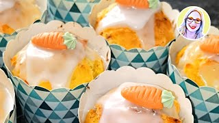 Fluffig weiche Muffins mit Karotten  nicht nur zu Ostern ein Hingucker Natürlich mit Hefewasser [upl. by Oranneg]