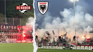 FEURIGE ATMOSPHÄRE beim AARGAU DERBY 🔥 FC Baden v FC Aarau [upl. by Aland]