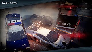 NFS Most Wanted  Police Chase Max Heat Level Busted  Lamborghini Aventador vs Police [upl. by Ilbert]