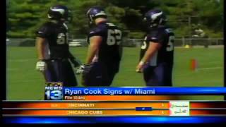 Former Lobos Center Ryan Cook signs with Miami Dolphins [upl. by Percy]