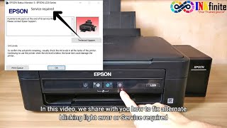 How to Reset EPSON L130 L220 L310 L360 L365 Printer with Resetter  INKfinite [upl. by Winchester]