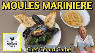 MOULES MARINIERE The Classical French Mussels recipe  BONUS a video on a French Mussels farm [upl. by Ariik]