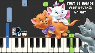 Tout le Monde Veut Devenir un Cat  Piano Solo [upl. by Rosaleen999]