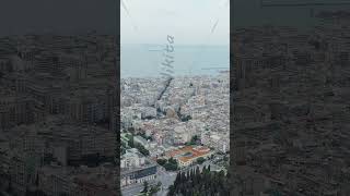 Vertical video Thessaloniki Greece Panorama of the central part of the city Summer Aerial View [upl. by Ebony]