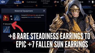 MIR4  8 RARE EARRINGS TO 7 EPIC FALLEN SUN EARRINGS Enhance amp Enchant [upl. by Cicily]