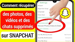 Comment récupérer des vidéos et des chats de photos supprimées sur Snapchat 2022 [upl. by Segalman686]