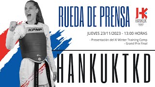 Rueda de prensa  Presentación del XI Winter Training Camp  Hankuk International Taekwondo School [upl. by Ettelracs]