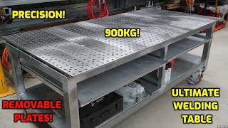 Dream Precision Welding Table  Workbench Build  Modular Plates and Awesome Clamping Options [upl. by Xanthe591]