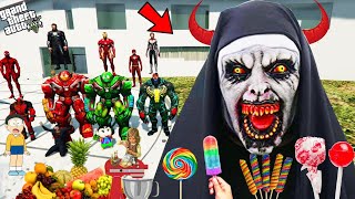 shinchan Avengers entered into Scary Ghost house GTA 5  Deyyam bommalu horror stories telugu [upl. by Alenoel593]