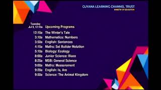 Guyana Learning Channel Trust  Program Guide July 9 2024 1206am [upl. by Roseann]