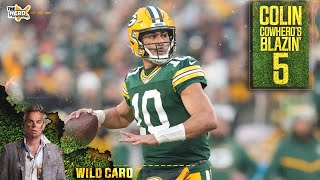 Blazin 5 Matthew Stafford beats Lions Packers cover vs Cowboys in Wild Card Round  THE HERD [upl. by Hildick]