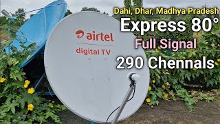 Express 80°East Full Signal in Madhya Pradesh [upl. by Anett]