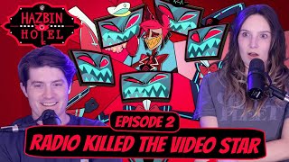 VOX VS ALASTOR  Hazbin Hotel Season 1 Married Reaction  Ep 1x2 quotRadio Killed the Video Starquot [upl. by Cr]