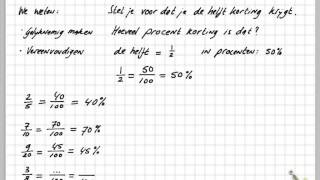 Van breuken naar procenten en omgekeerd [upl. by Halsy]