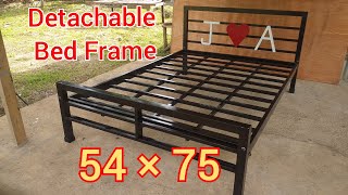 making steel bed frame  step by step tutorial [upl. by Ariik]