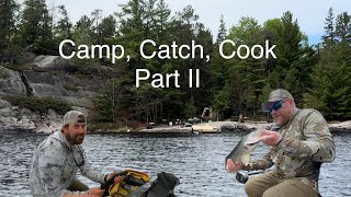 Catch Cook Camp  Voyageurs National Park Part II Walleye Fishing [upl. by Kolva556]