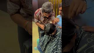 Vedangi ne karwaya hair cut 😀🤩youtubeshorts cutebaby haircut [upl. by Dibb]