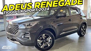 NOVO CAOA CHERY TIGGO 5X SPORT 2024 MELHOR SUV POPULAR COM ITENS EXCLUSIVOS QUE HUMILHA RENEGADE [upl. by Bendicty272]