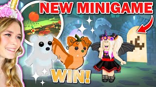 NEW MINIGAME Gives You LEGENDARY HALLOWEEN PETS In Adopt Me Roblox [upl. by Violet728]