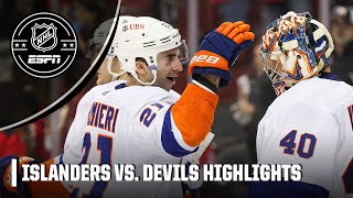 New York Islanders CLINCH PLAYOFF BERTH vs New Jersey Devils  Full Game Highlights  NHL on ESPN [upl. by Assirialc398]