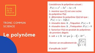 LE POLYNOME TRONC COMMUN SC V3 [upl. by Tressia]