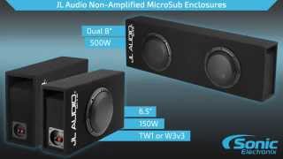 JL Audio MicroSub Ported Loaded Subwoofer Enclosures  Product Overview [upl. by Hecklau]