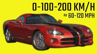 Dodge Viper 20042010  Acceleration in 20 Games [upl. by Lynda]