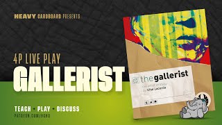 갤러리스트 보드게임 규칙 7분안에 설명 드립니다 비딸게임 잔룰이 넘 많지만  How to play The gallerist Board game  画廊 画廊经理人 桌游玩法 [upl. by Wonacott520]