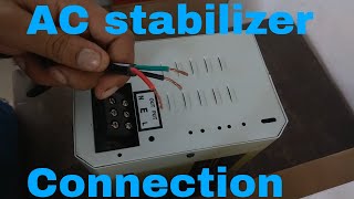 Ac Staibilazer Connection in Hindi By Easy To Electric [upl. by Oirramed98]