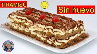 Como hacer tiramisú SIN HUEVO y SIN HORNO con queso mascarpone  recetas de Javier Romero [upl. by Tyoh187]