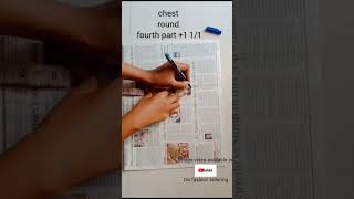 Blouse paper cutting easy method ✂️how to cutting blouse ytshorts fashion stitching trending [upl. by Yelsek]