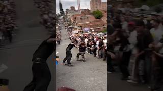 Downhill Skateboarding Battle Ends in Dramatic Turn [upl. by Oad]