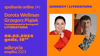 Odkrycia Empiku – Literatura – live z jurorami i nominowanymi  Dorota Wellman Grzegorz Piątek [upl. by Korie416]