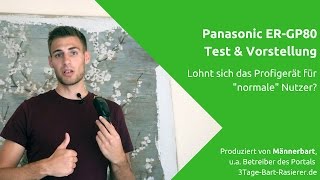 Panasonic ER GP80 Test amp Vorstellung der ProfiHaarschneidemaschine  Barttrimmers [upl. by Catima]