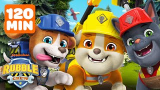 Rubbles Family Rescues amp Builds w Wheeler Charger amp PAW Patrol  2 Hours  Rubble amp Crew [upl. by Robbi]