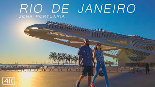 Walking in Rio de Janeiro Port Area Museum of Tomorrow 🇧🇷 Brazil  4K 2020 [upl. by Ayt]