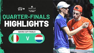 Highlights Jannik Sinner ITA v Tallon Griekspoor NED  Davis Cup Finals 2023 [upl. by Anial403]