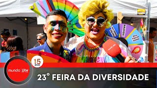 23ª Feira Cultural da Diversidade LGBT  Mundo GTV [upl. by Jarred]