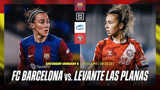 Barcelona vs Levante Las Planas  Liga F 202324 Matchday 13 Full Match [upl. by Atirahs]