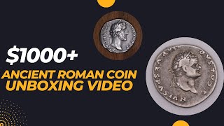 1000 Auction Win  Ancient Roman Silver Denarius Unboxing  Roman Empire and Roman Republic [upl. by Irek]