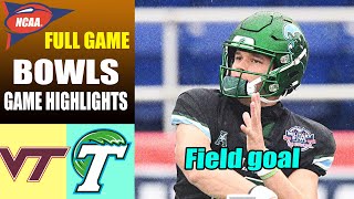 Virginia Tech vs Tulane Military Bowl GAME HIGHLIGHTS  NCAAF Highlights 2023 [upl. by Hatokad]